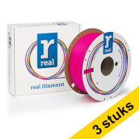 Aanbieding: 3x REAL filament fluorescerend roze 1,75 mm PLA 1 kg