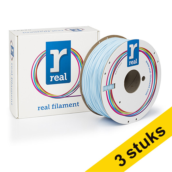 Aanbieding: 3x REAL filament lichtblauw 1,75 mm PLA 1 kg 135616 - 1