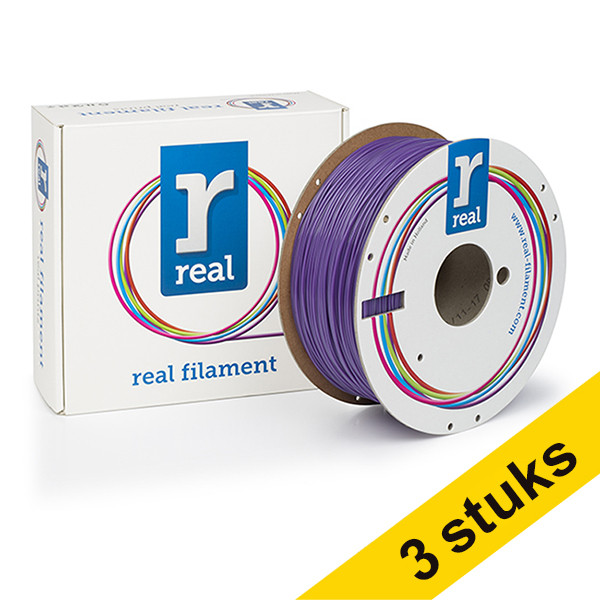 Aanbieding: 3x REAL filament paars 1,75 mm PLA 1 kg 135620 - 1