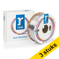 Aanbieding: 3x REAL filament transparant 1,75 mm PETG 1 kg