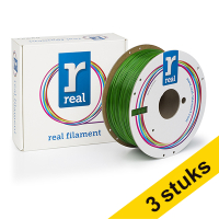 Aanbieding: 3x REAL filament transparant groen 1,75 mm PETG 1 kg