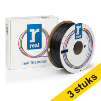 Aanbieding: 3x REAL filament zwart 1,75 mm PETG 1 kg