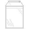 Raadhuis mail envelop transparant 235 x 310 mm - A4 zelfklevend (1000 stuks)