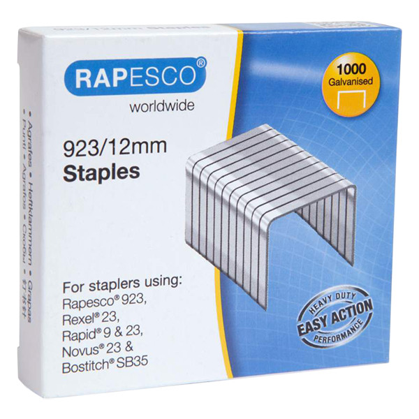 Rapesco 23/12 nietjes gegalvaniseerd (1000 stuks) 1238 226817 - 1