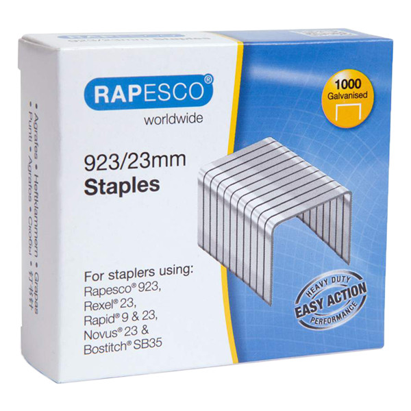 Rapesco 23/23 nietjes gegalvaniseerd (1000 stuks) 1242 226821 - 1