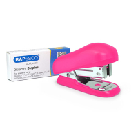 Rapesco Bug mini nietmachine roze incl. 1000 nietjes (12 vel) 1412 202074