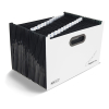 Rapesco SupaFile Plus uitvouwbare sorteermap met 26 vakken wit/zwart (A4+) 1622 202081 - 1
