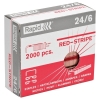 Rapid 24/6 red stripe strong nietjes (2000 stuks)