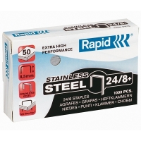 Rapid 24/8+ superstrong nietjes roestvrij staal (1000 stuks) 24858300 202022