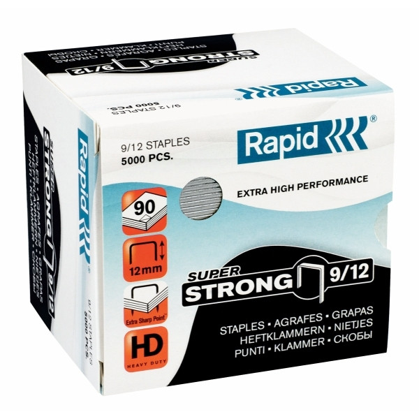 Rapid 9/12 superstrong nietjes gegalvaniseerd (5000 stuks) 24871400 202033 - 1