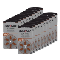 Rayovac Extra Advanced 312 / PR41 / Bruin voordeelpak 120 stuks ARA00130