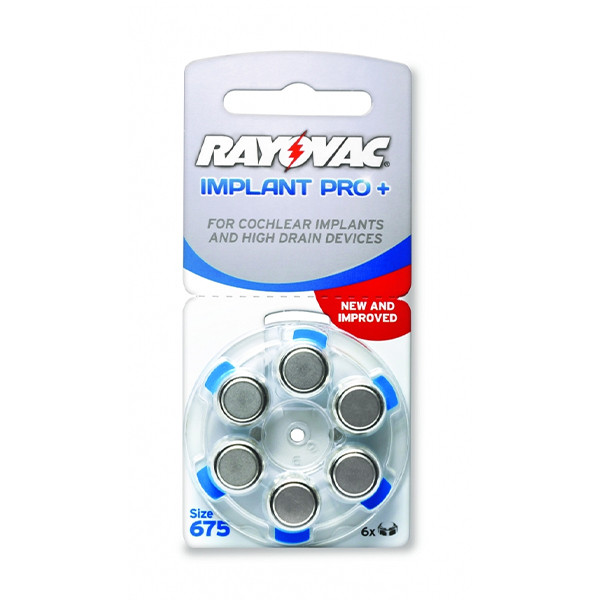 Rayovac Implant pro+ H675 Cochlear batterij 6 stuks 616750 204808 - 1