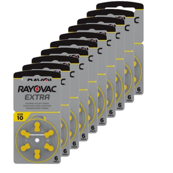 Rayovac extra advanced 10 voordeelpak 60 stuks (geel) 204804 - 1