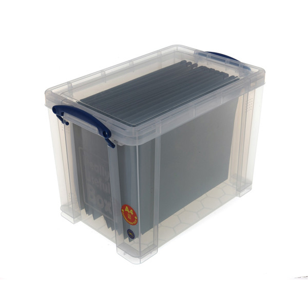 Really Useful Box transparante opbergdoos 19 liter (inclusief 10 hangmappen) UB19LCF 200412 - 1