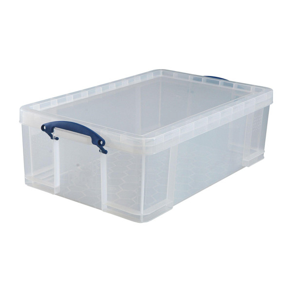 Aas zonsopkomst Snel Really Useful Box transparante opbergdoos 50 liter 123inkt.nl