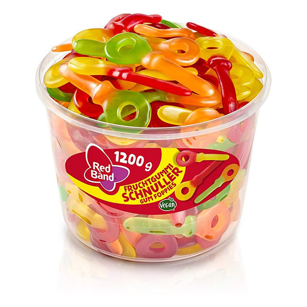 Red Band Gum Foppies silo (100 stuks) 422831 Red Band Gum Foppies silo (100 stuks) 422831 - 1