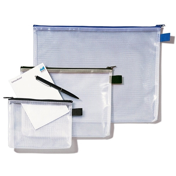 Rexel Mesh-etui transparant/blauw (A5) 1300256 208086 - 1