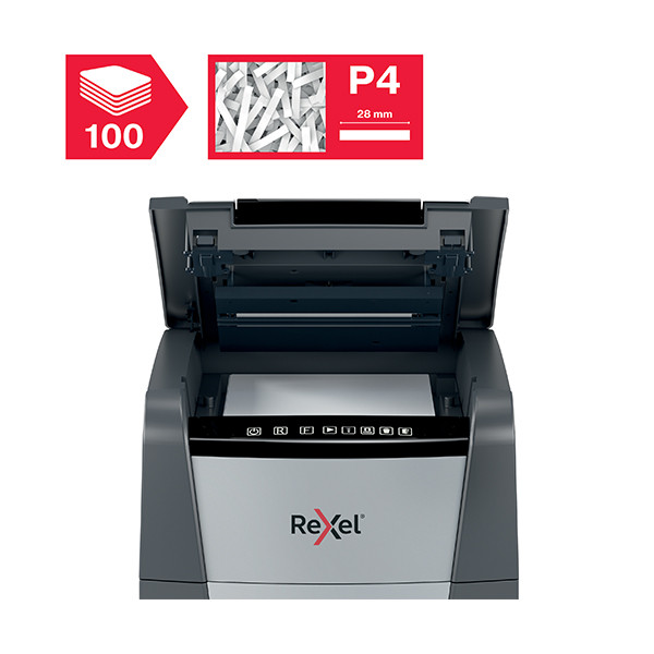 Rexel Optimum Auto+ 100X papierversnipperaar kleine snippers 2020100XEU 208223 - 4