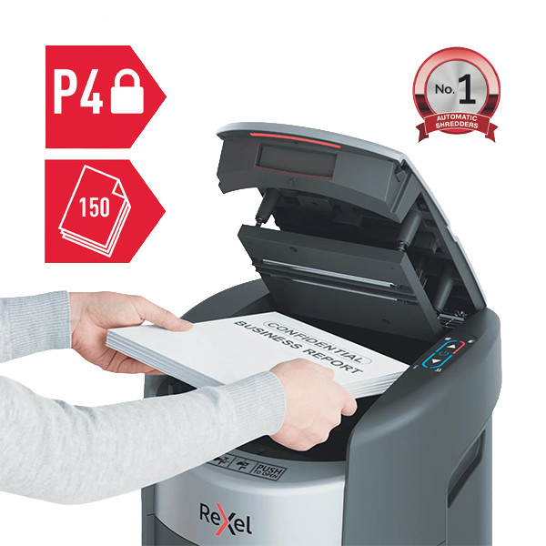 Rexel ShredMax Auto+ 150X papierversnipperaar kleine snippers 208312 - 3