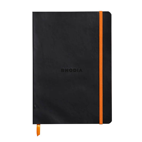 Rhodia gebonden boek A5 gelinieerd 80 vel zwart 404697 - 1