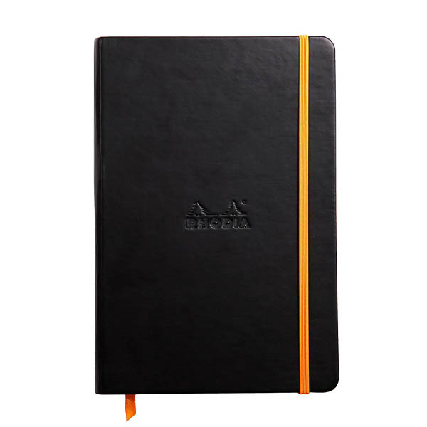 Rhodia gebonden boek A5 gelinieerd 80 vel zwart 404699 - 1