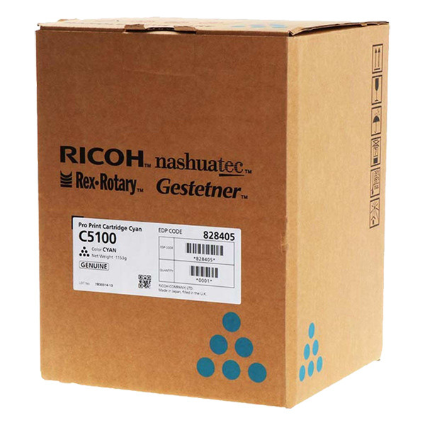 Ricoh 828228 toner cyaan (origineel) 828228 073530 - 1