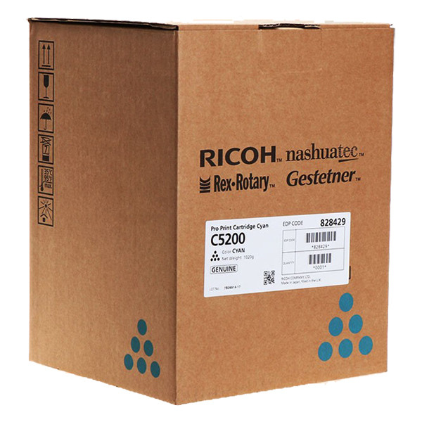 Ricoh 828429 toner cyaan (origineel) 828429 905328 - 1