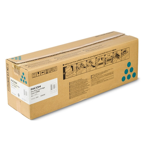 Ricoh C900E toner cyaan (origineel) 828007 828043 828301 073758 - 1