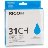 Ricoh GC-31CH gelcartridge cyaan hoge capaciteit (origineel)