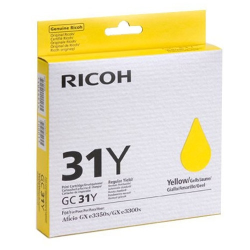 Ricoh GC-31Y gel inktcartridge geel (origineel) 073950 - 1