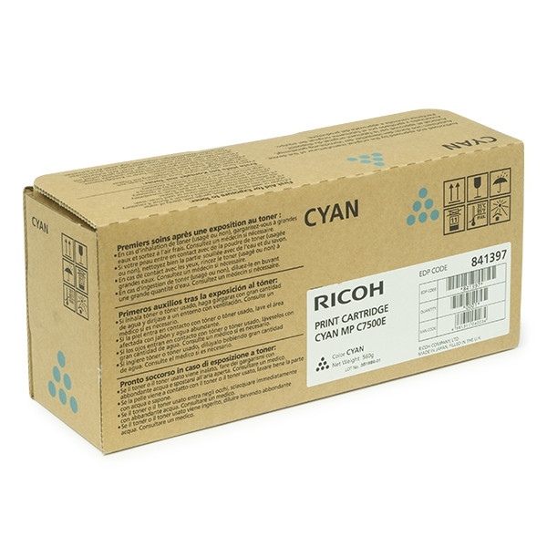 Ricoh MP C7500E toner cyaan (origineel) 841101 841397 842072 073938 - 1