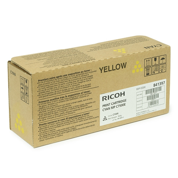 Ricoh MP C7500E toner geel (origineel) 841103 841399 842070 073942 - 1