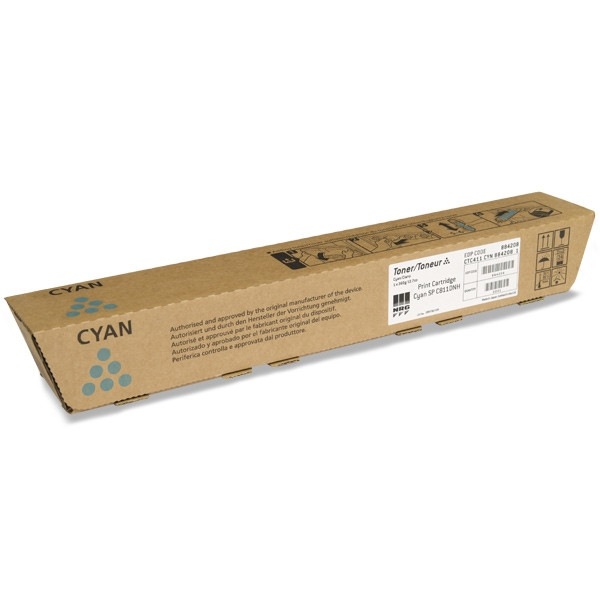 Ricoh SP-C811DN toner cyaan (origineel) 820025 821220 884204 074856 - 1