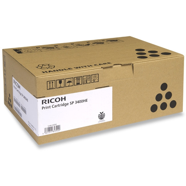 Ricoh SP 3400HE / SP 3500HE toner zwart hoge capaciteit (origineel) 406522 407648 073934 - 1