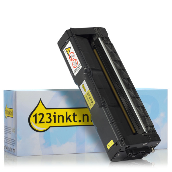 Ricoh SP C252E toner geel (123inkt huismerk) 407534C 067021 - 1