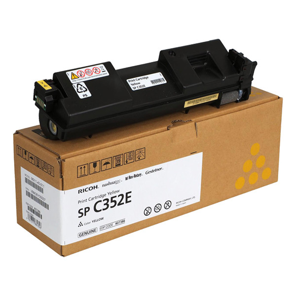 Ricoh Type SP C352DN toner geel (origineel) 407386 066922 - 1