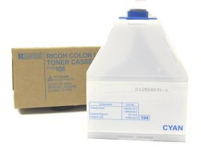 Ricoh type 105 C toner cyaan (origineel) 885409 074010 - 1