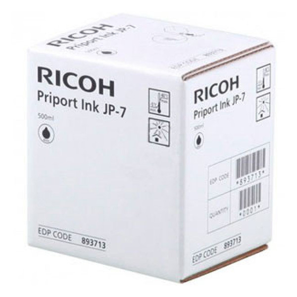 Ricoh type JP7 inkt zwart (origineel) 893713 074714 - 1