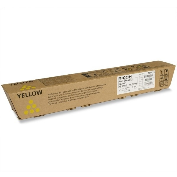 Ricoh type MP C2800/C3300/C3001/C3501E toner geel (origineel) 900972 - 1