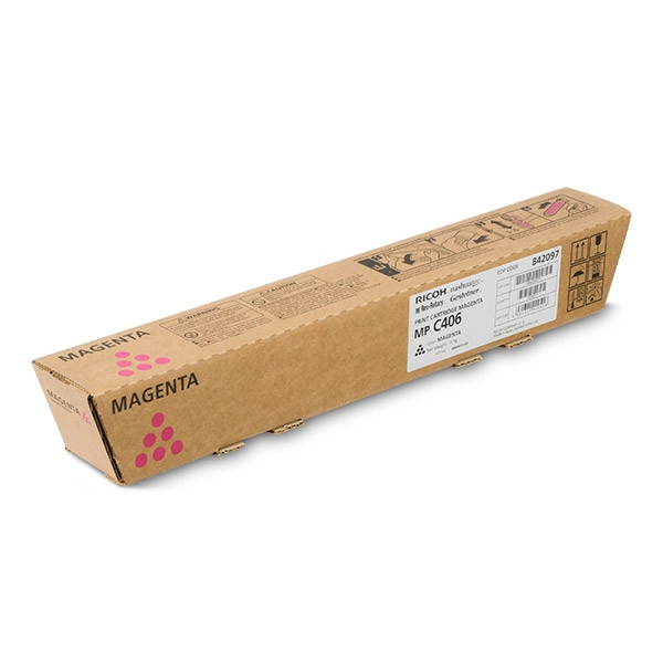 Ricoh type MP C406 toner magenta (origineel) 842097 067054 - 1