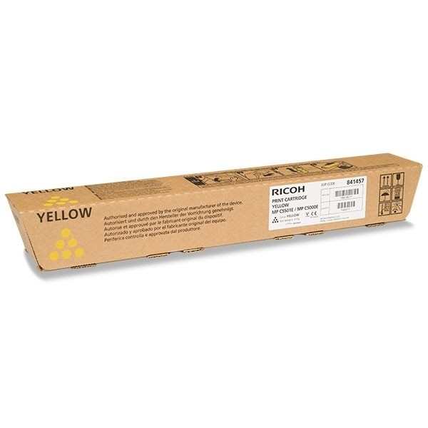 Ricoh type MP C5501E / MP C5000E toner geel (origineel) 841161 841457 842049 900976 - 1