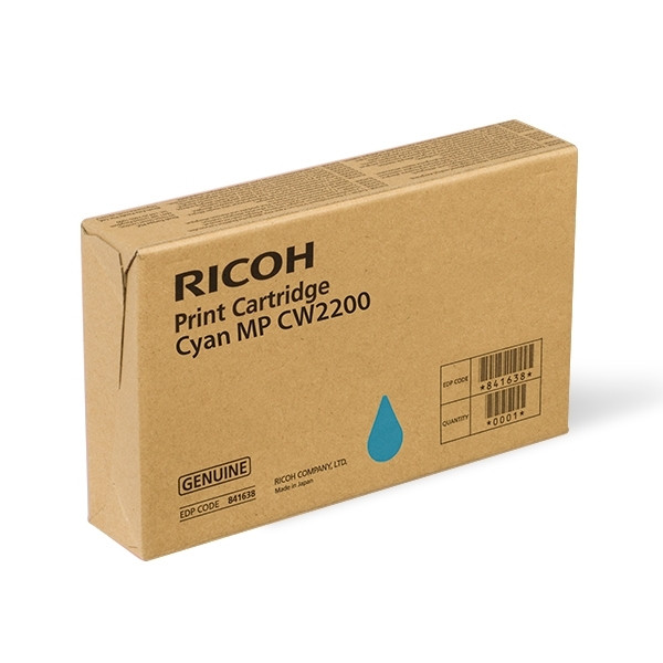 Ricoh type MP CW2200 cartridge cyaan (origineel) 841636 067002 - 1