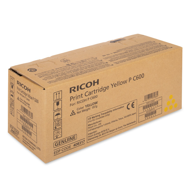 Ricoh type P C600 toner geel (origineel) 408317 903719 - 1