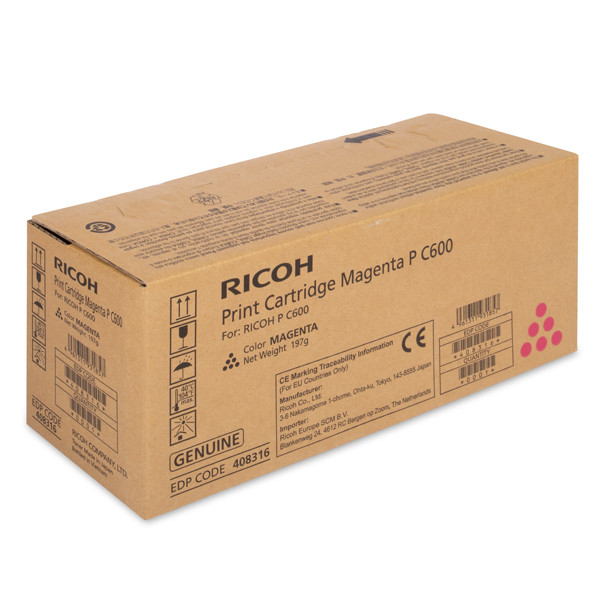 Ricoh type P C600 toner magenta (origineel) 408316 903717 - 1