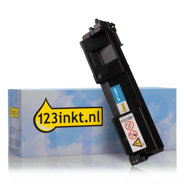 Ricoh type SP C360E toner cyaan (123inkt huismerk) 408189C 067093 - 1