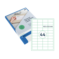 Rillstab Rillprint 83202 universele etiketten A4 48,5 x 25,4 mm transparant (1.100 etiketten) 83202 068148