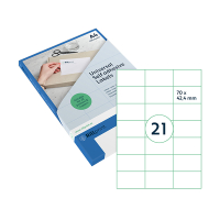 Rillstab Rillprint 83213 universele etiketten A4 70 x 42,4 mm transparant (525 etiketten) 83213 068152