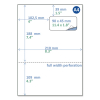 Rillstab pakbonlabel / retourlabel A4 90 x 45 mm (100 vel) 89173 068134