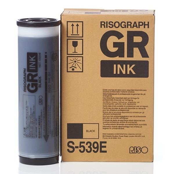 Riso S-539E inktcartridge zwart 2 stuks (origineel) S-539E 087068 - 1
