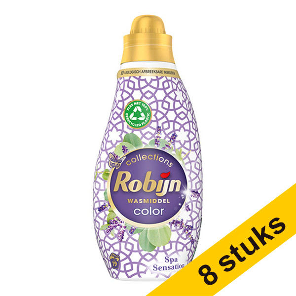 Robijn Aanbieding: 8x Robijn Klein & Krachtig Spa Sensation wasmiddel vloeibaar 665 ml (19 wasbeurten)  SRO05082 - 1